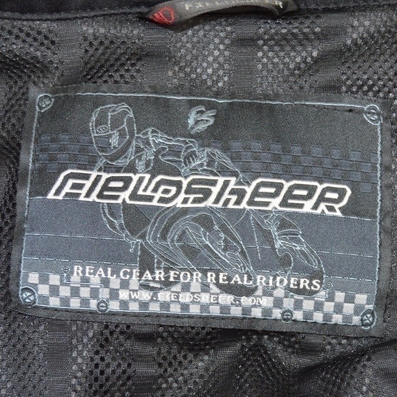 Fieldsheer Black Mesh Lightweight Motorcycle Riding Jacket, Size Small‎ - Picture 10 of 12